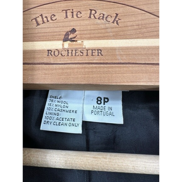 Talbots Petites‎ 8P Aberdeen Wool Blend Blazer Jacket  gold bottoms Lined - Picture 10 of 11